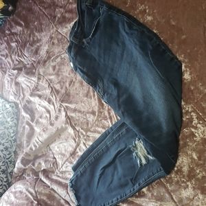 Pistola raw hem distressed jeans size 33